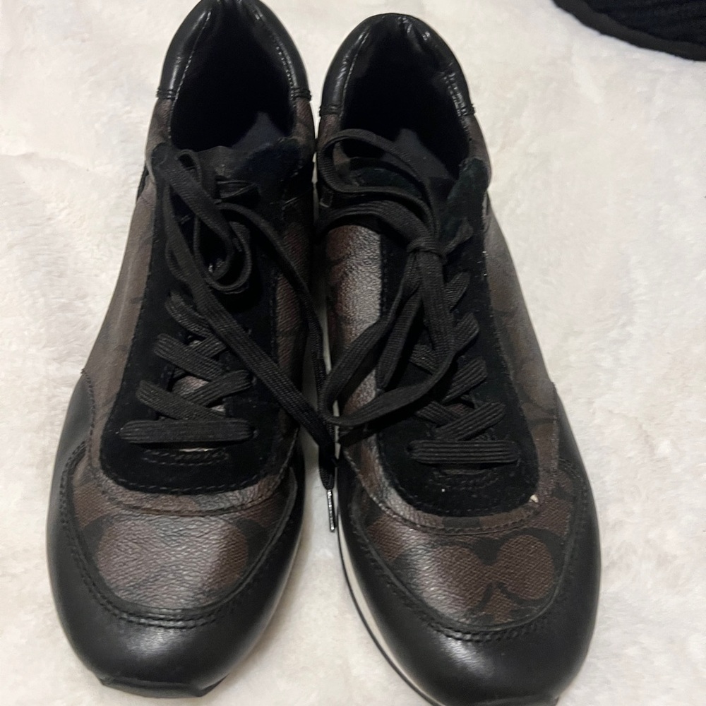 Coach Stylish Black and Brown Women's Sneakers